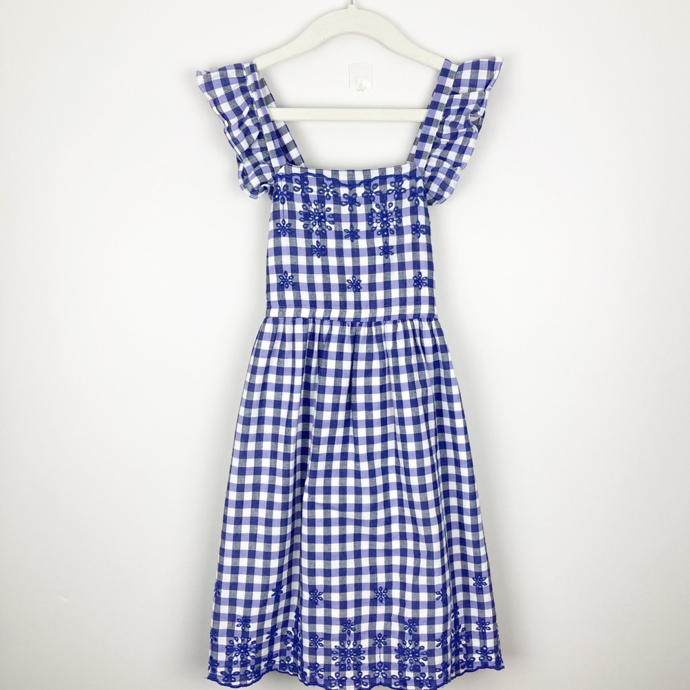 Cat & Jack - Medium Girls Blue & White Checkered Dress